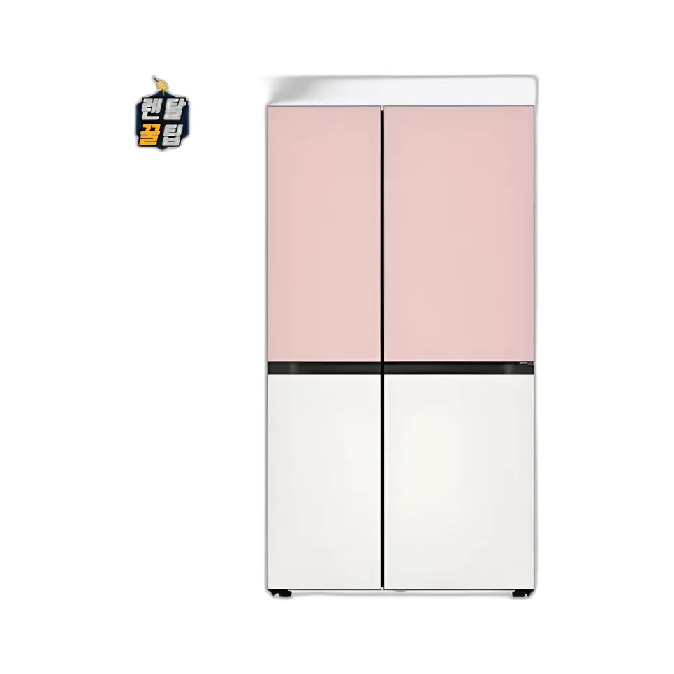LG 디오스 매직스페이스 오브제컬렉션 냉장고 832L 핑크 베이지