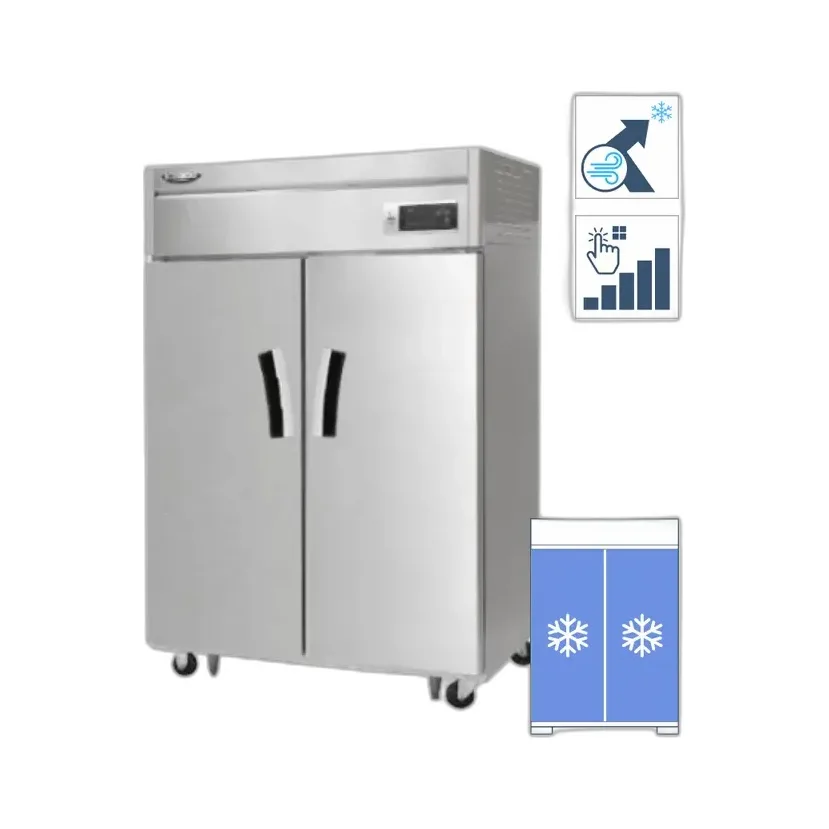 라셀르 간냉식 올스텐 45BOX 업소용 장도어 냉동고 1069L (냉동2칸)