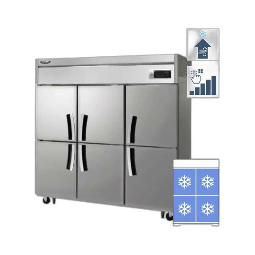 라셀르 직냉식 올스텐 65BOX 업소용 냉동고 1685L (냉동6칸)