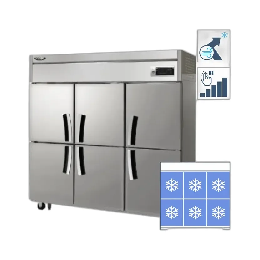 라셀르 간냉식 올스텐 65BOX 업소용 냉동고 1633L (냉동6칸)
