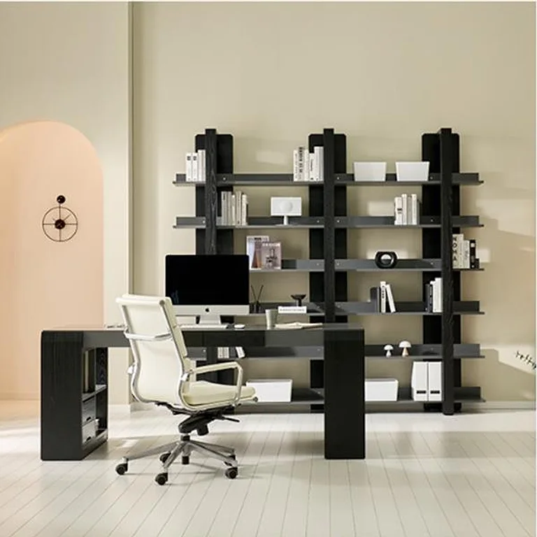 헨지디자인 메르안 서재 set (책장1+책상1구성)