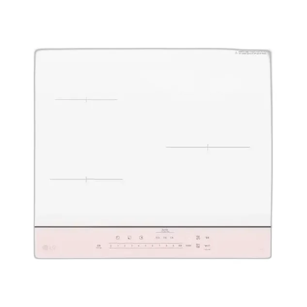 LG 디오스 오브제컬렉션 빌트인 세라믹 인덕션 3구 화이트/미스트 핑크 (프레임리스)