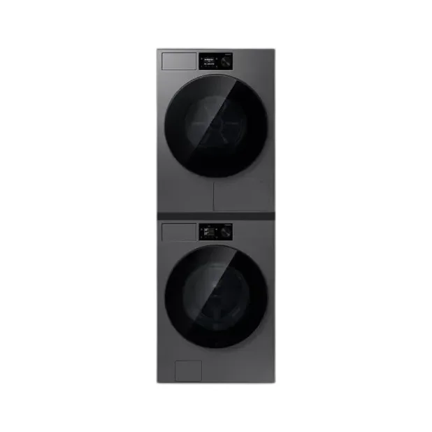삼성 NEW 비스포크 AI 세탁기(24kg)+건조기(20kg) + 상단 설치 키트 1등급 다크스틸 WF80H2420BDHS