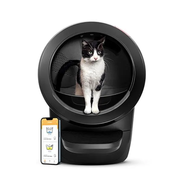리터로봇4 고양이 대형 자동화장실+호퍼 패키지 블랙 Litter-robot4_B